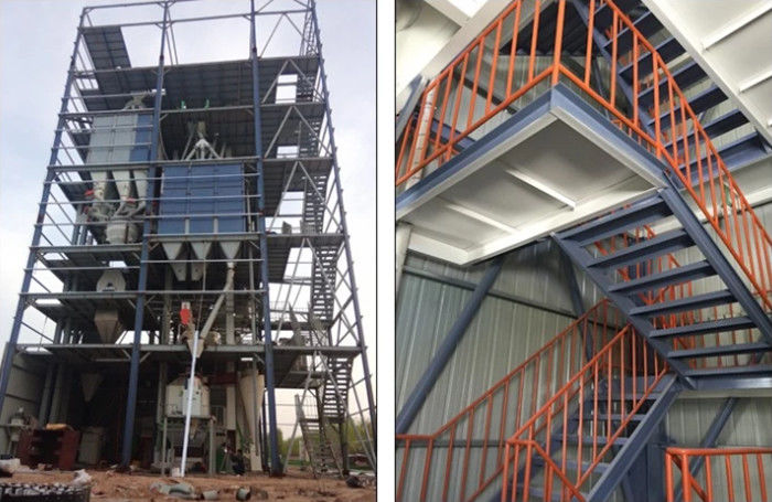 Cattle Chicken Feed Pellet Production Line Computer Control Auto Type 5 - 8t/H
